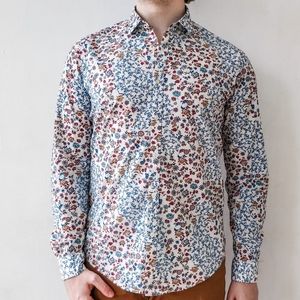 Men's Floral Button Down
